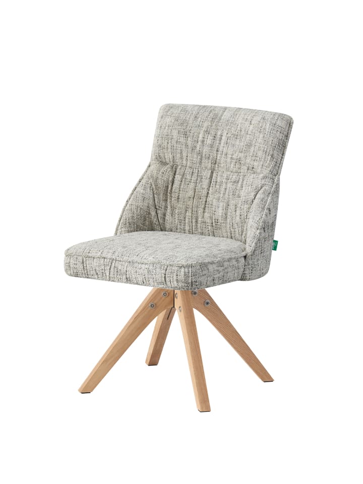 DUBI Möbel 2er-Set: Drehstuhl TALINA in Hellgrau - (B)49 x (H)84 x  (T)62 cm günstig kaufen onesize