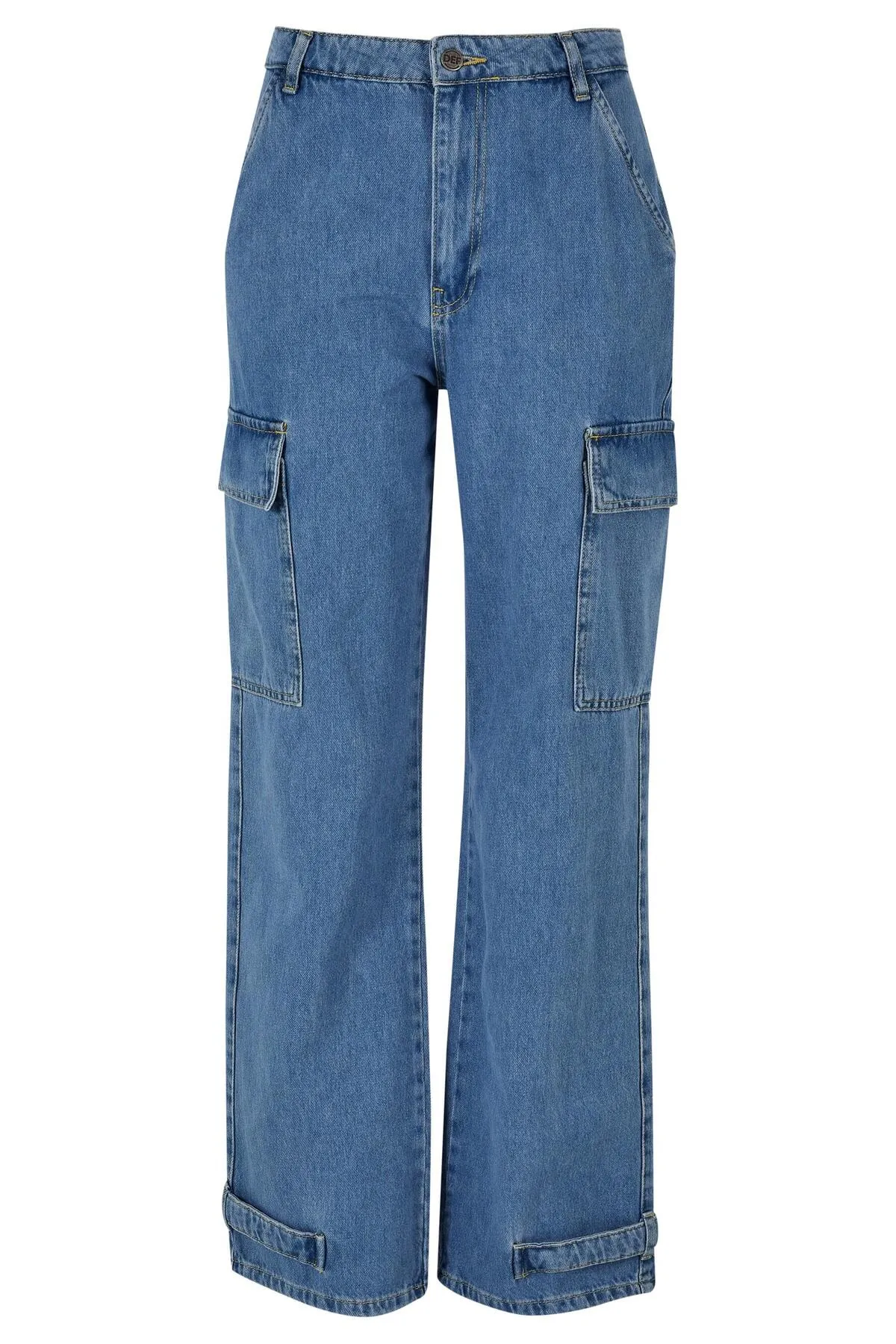 DEF  Damen DEF Cargohose Denim