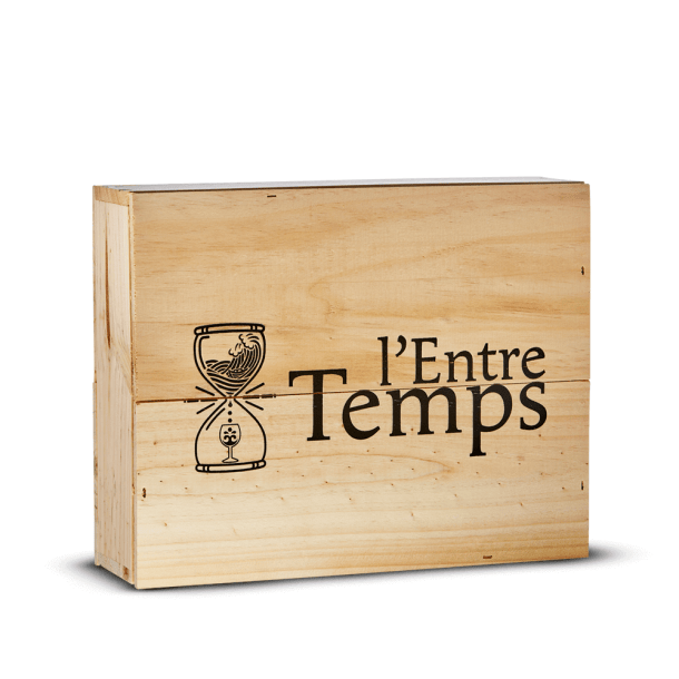 Coffret bois 3 bouteilles l'Entre-Temps
