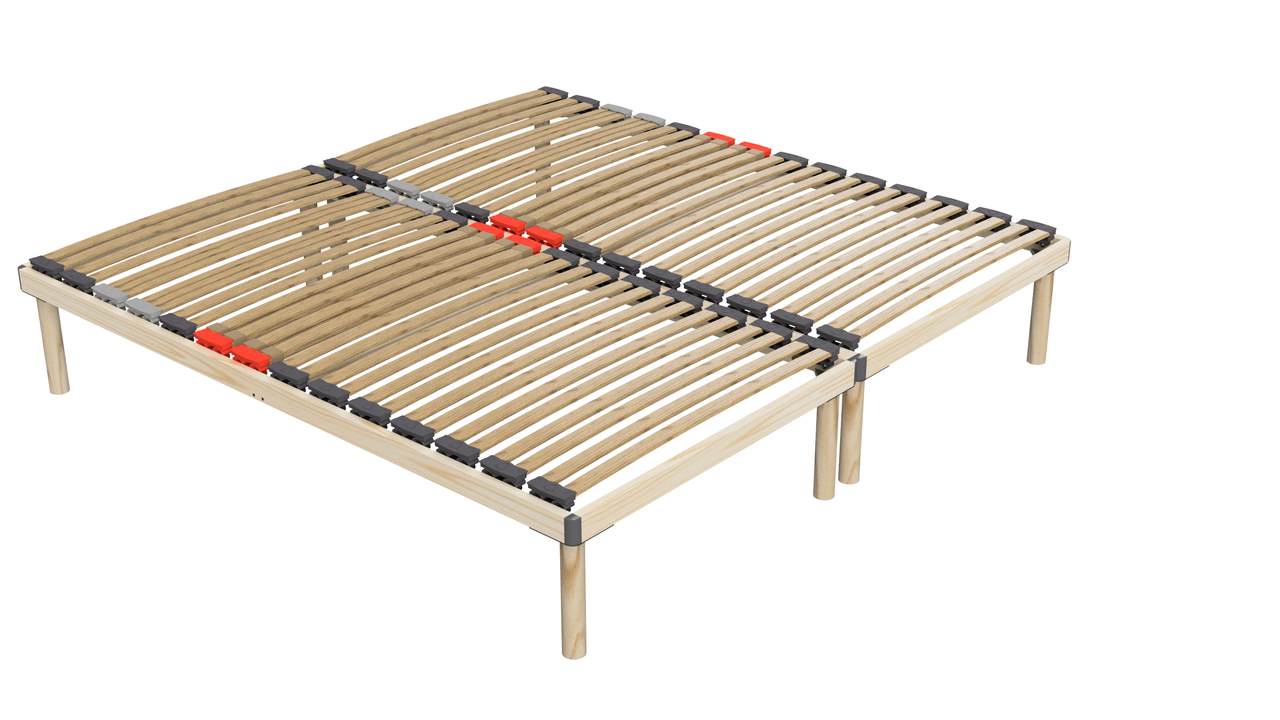 Coemo Hochwertiges Bettgestell mit Lattenrost DORADO 100 x 200 cm Massivholz Buche