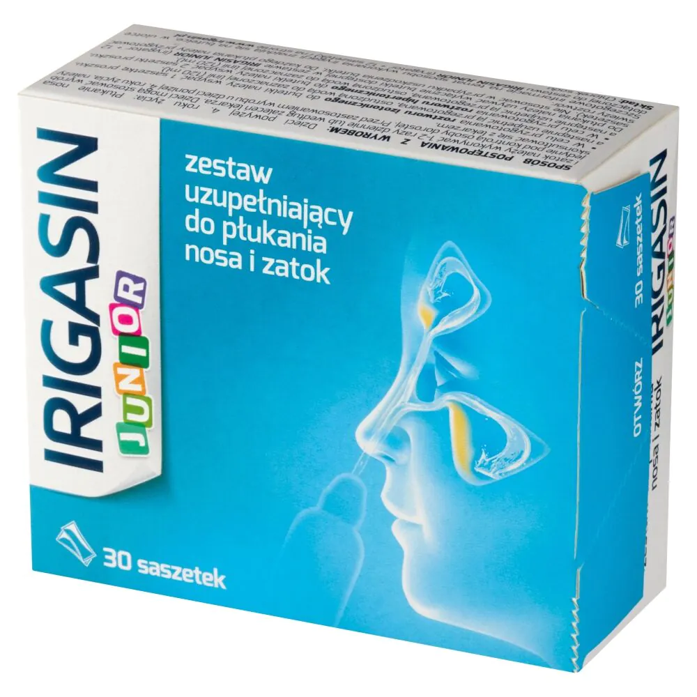 Irigasin Junior, refillsæt til næse- og bihuleskylning, breve