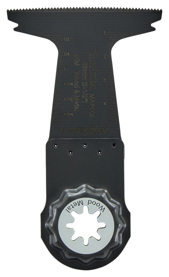Akcesoria Makita B-66335 MAP002 Brzeszczot do piły zagłębiarskiej 65x50mm do drewna i stali, brzeszczot do narzędzia wielofunkcyjnego Starlock Plus