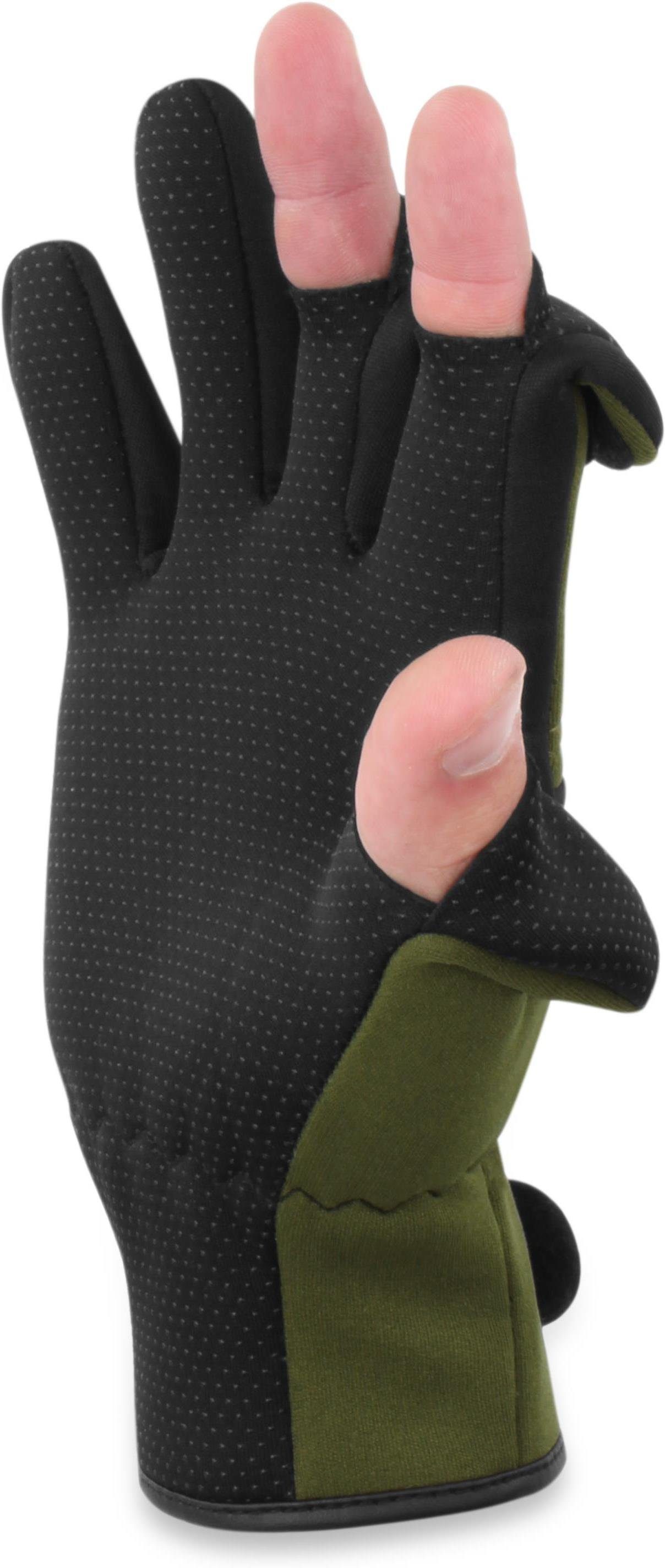 normani Angelhandschuhe Neopren-Anglerhandschuhe Wahoo aus Neopren - Thermohandschuhe Anti-Rutsch-Handschuhe mit umklappbaren Fingerkuppen