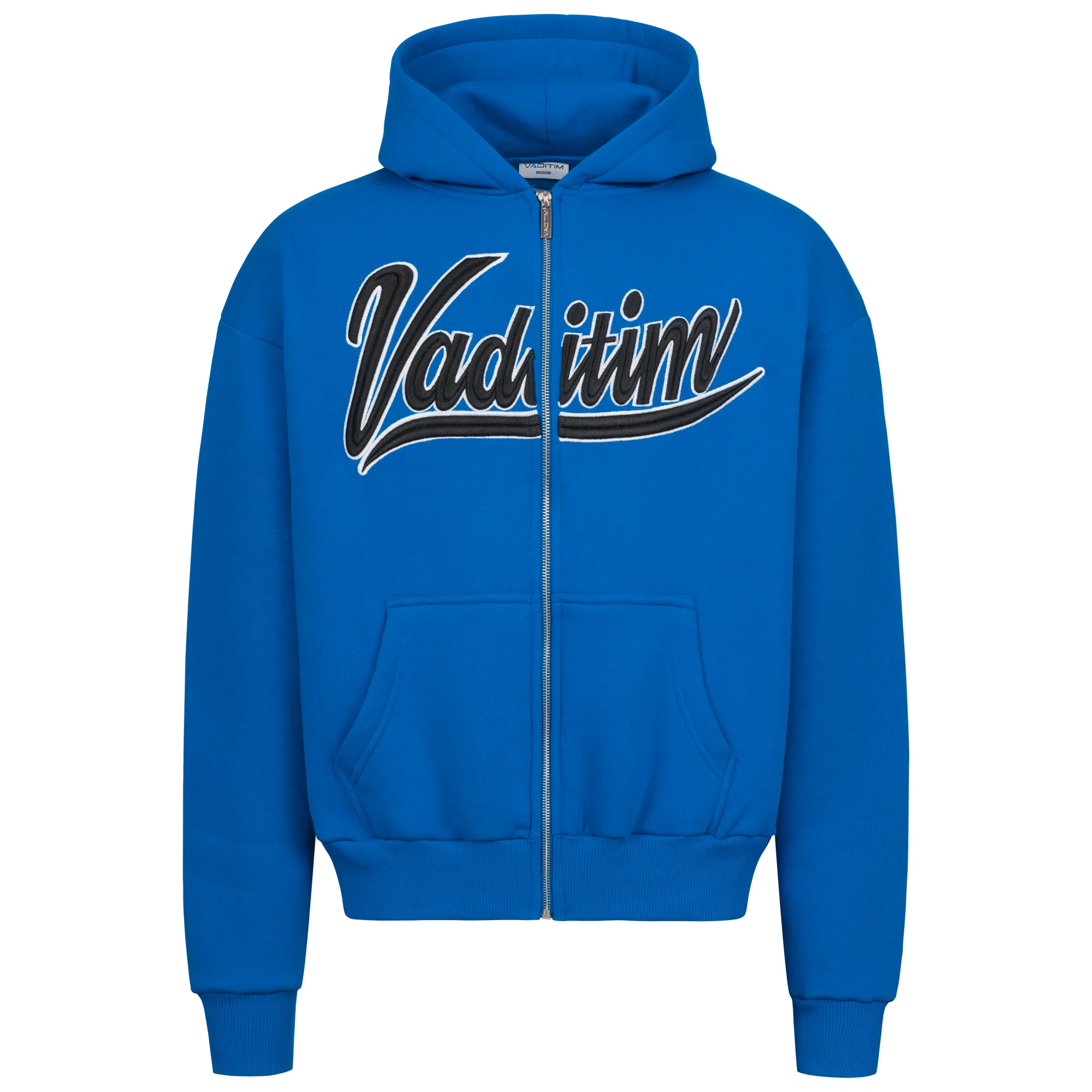 Royal Blue / Black 3D College Zipper