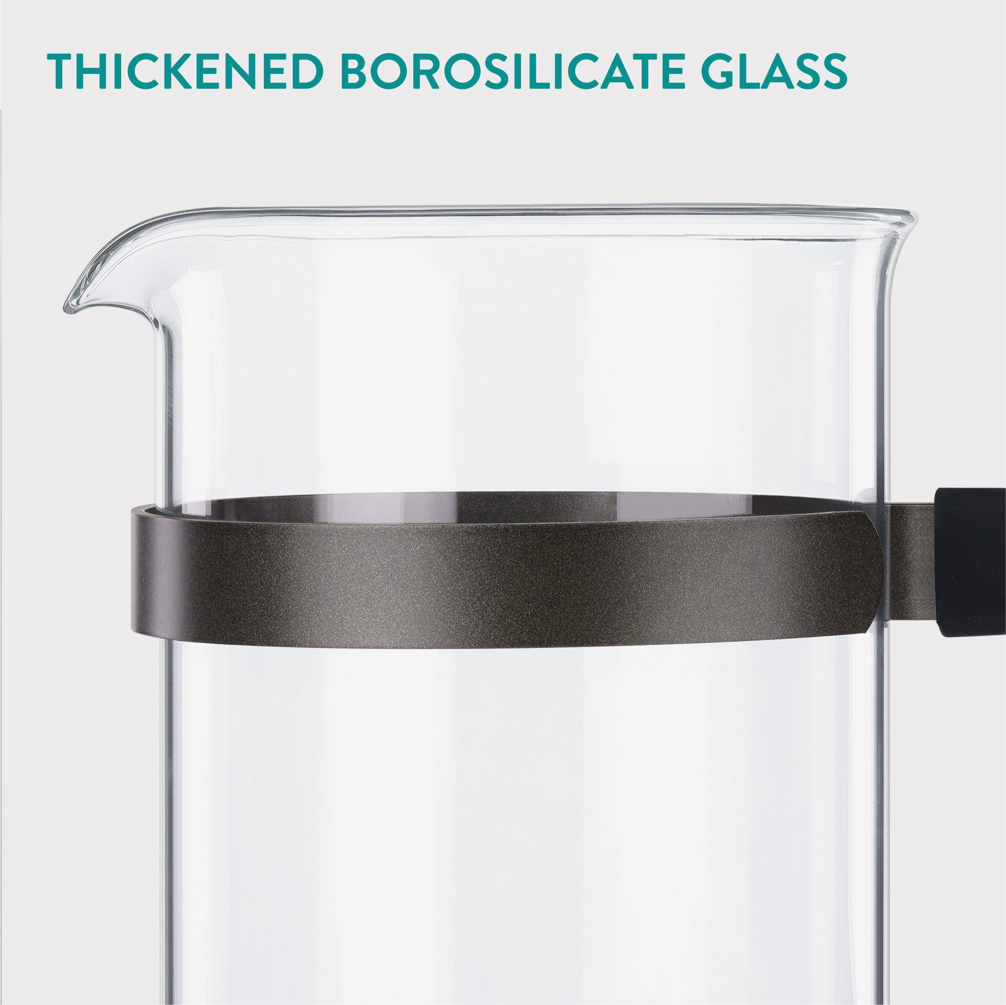 Navaris French Press Kanne French Press Kaffeebereiter mit Edelstahl Filter - 1000ml Stempelkanne