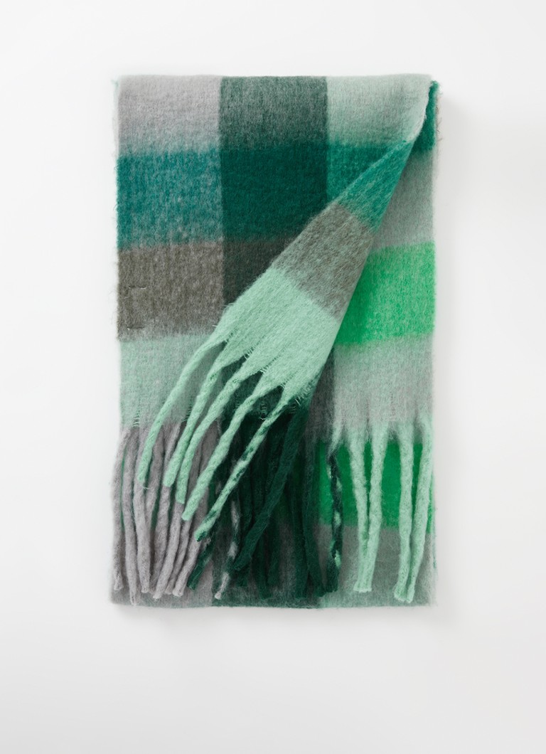 Sciarpa a quadri con frange Modström ArisMD, 220 x 35 cm