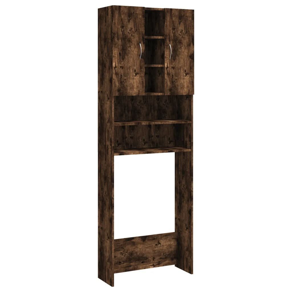 vidaXL Waschmaschinenumbauschrank Waschmaschinenschrank Räuchereiche 64x25,5x190 cm