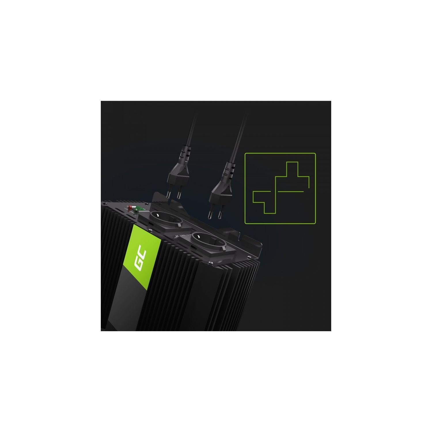 Green Cell INVGC10 12V/2000W Wechselrichter