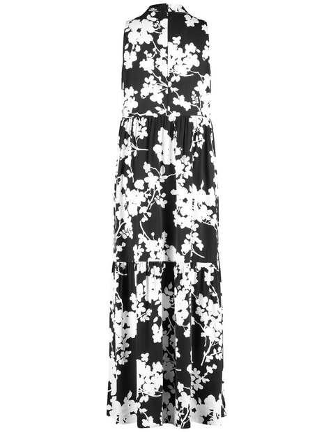 Ausgestelltes Stufenkleid mit Floralprint