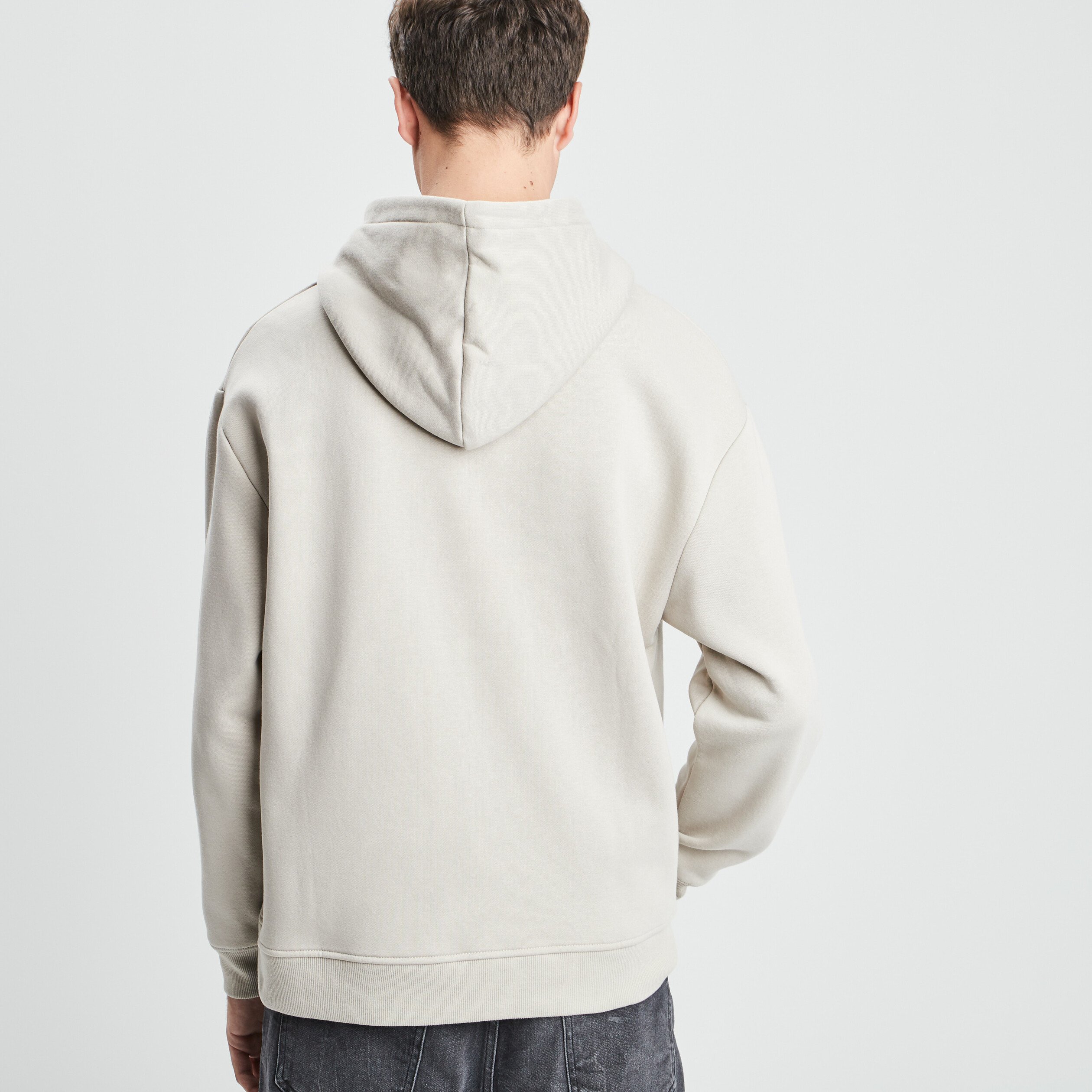 Gilet à capuche hoodie sable homme | La Halle