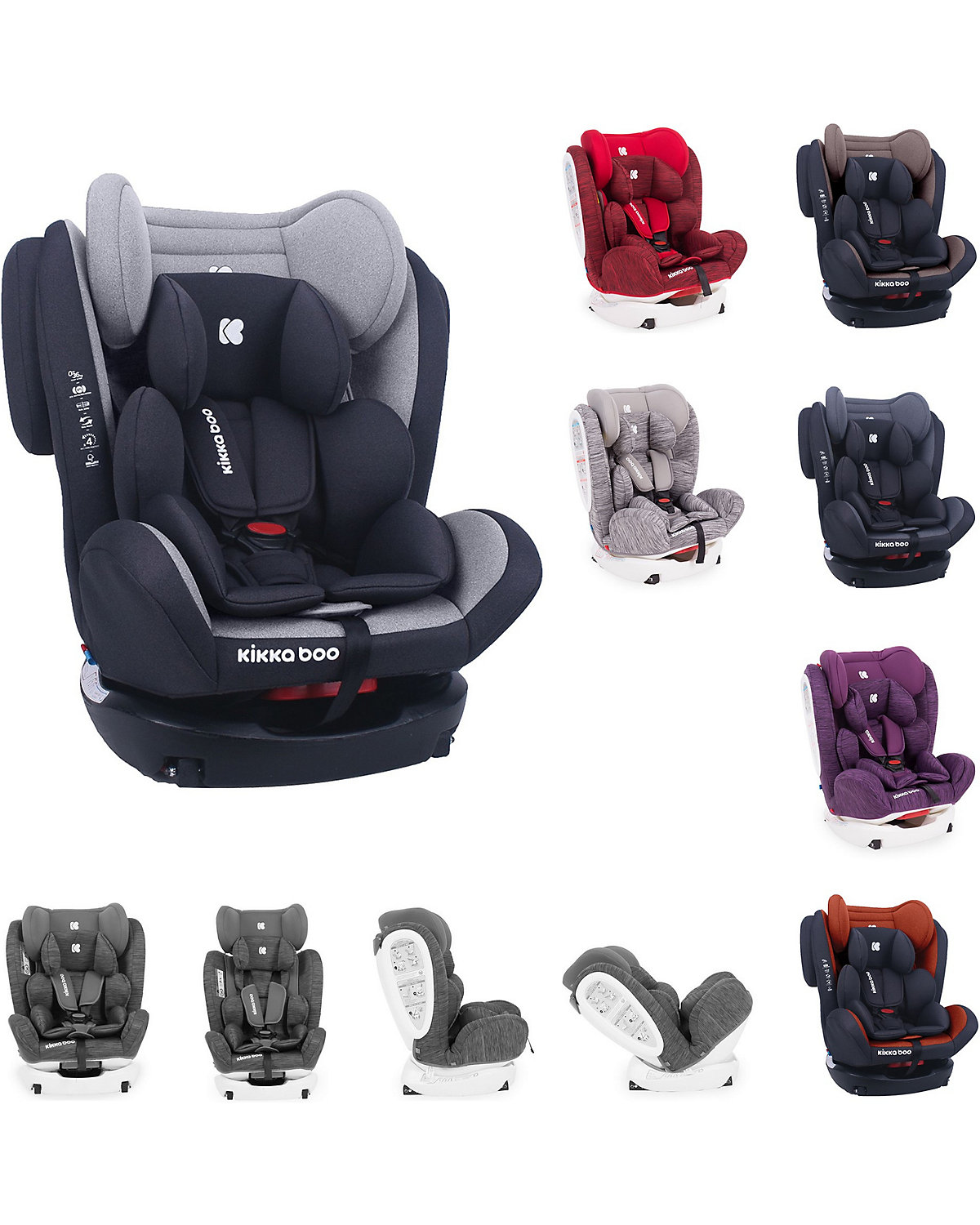 Kindersitz 4 Fix Double Gruppe 0+/1/2/3 (0-36kg) Isofix Kindersitze