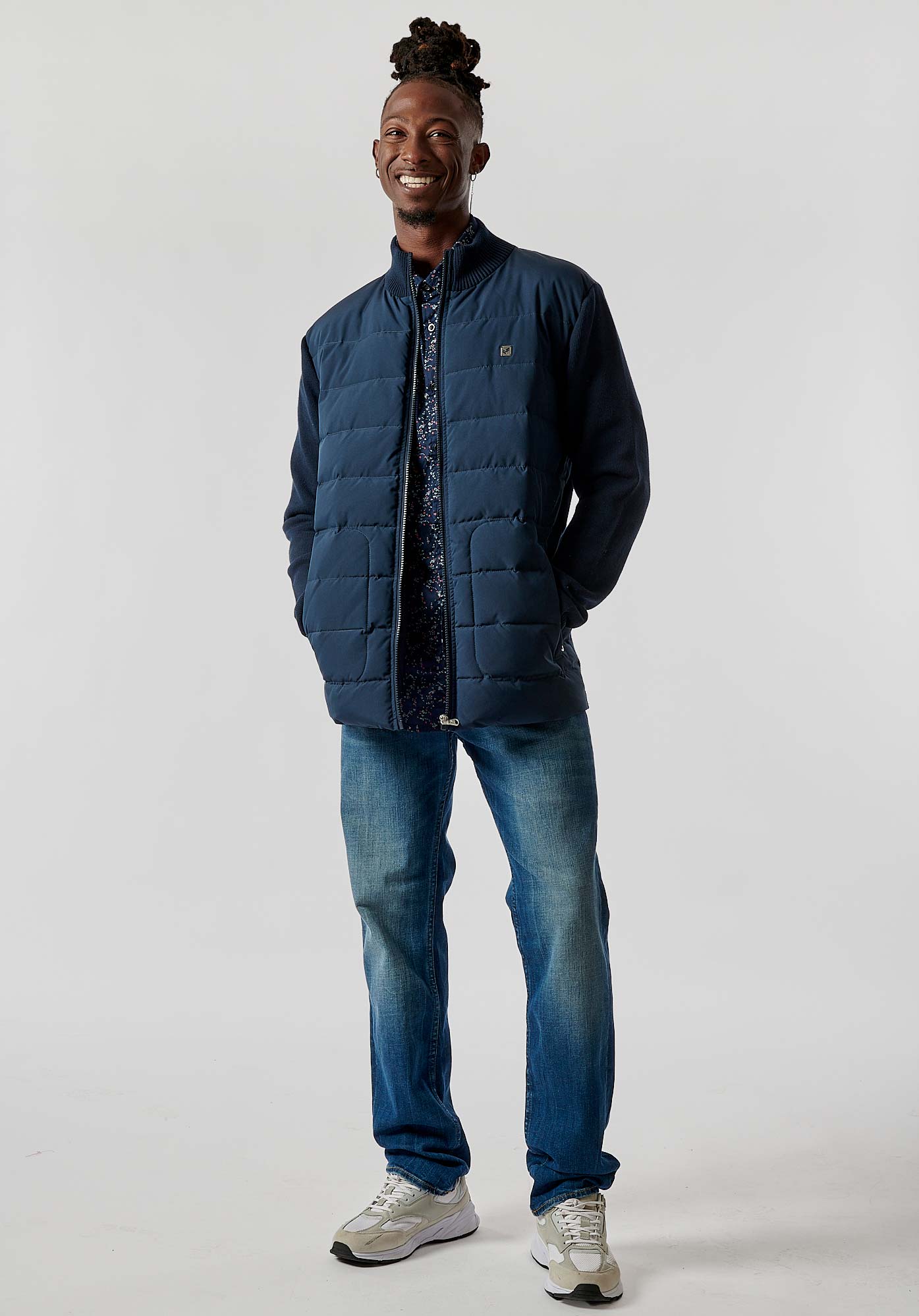 VADED  Gilet bleu homme