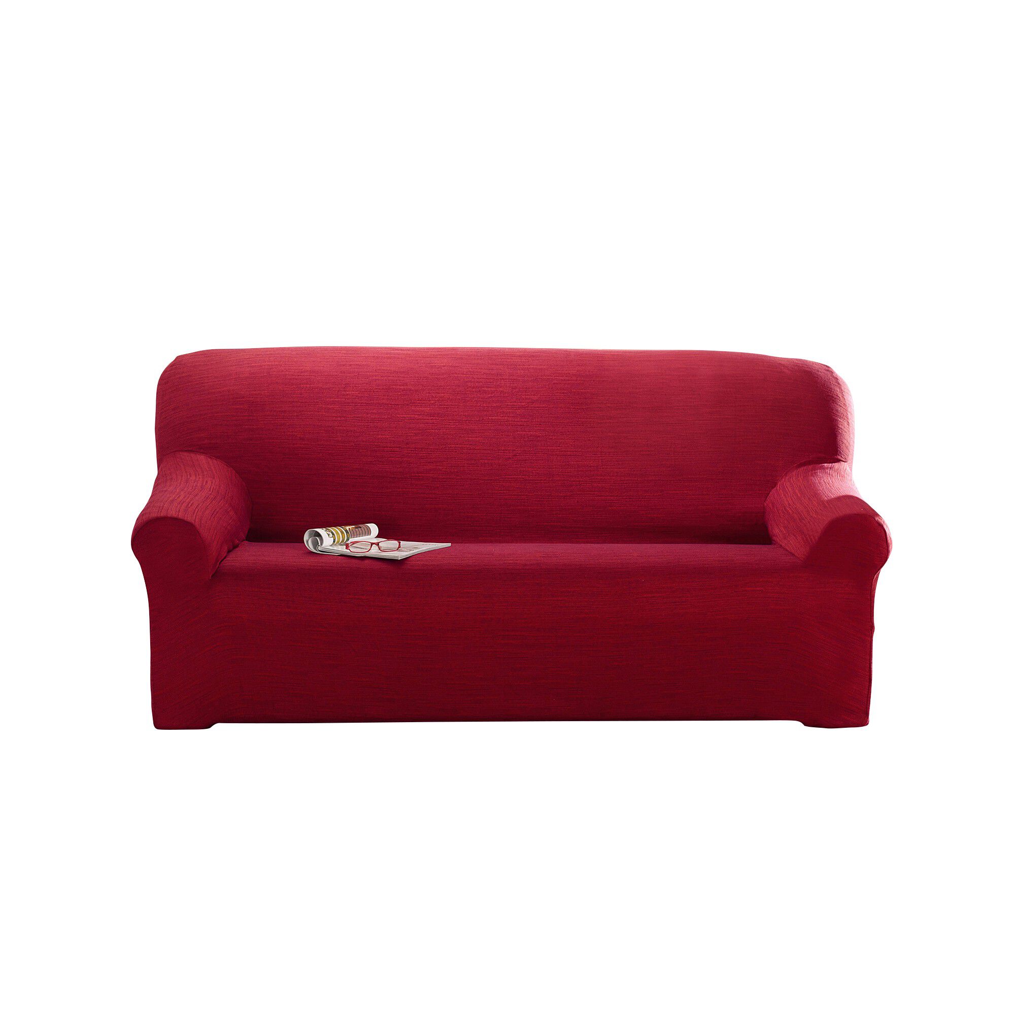 Housse extensible unie canapé fauteuil accoudoirs