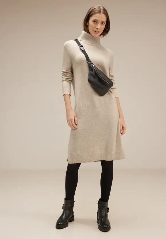 Street One Strickkleid mit Rollkragen