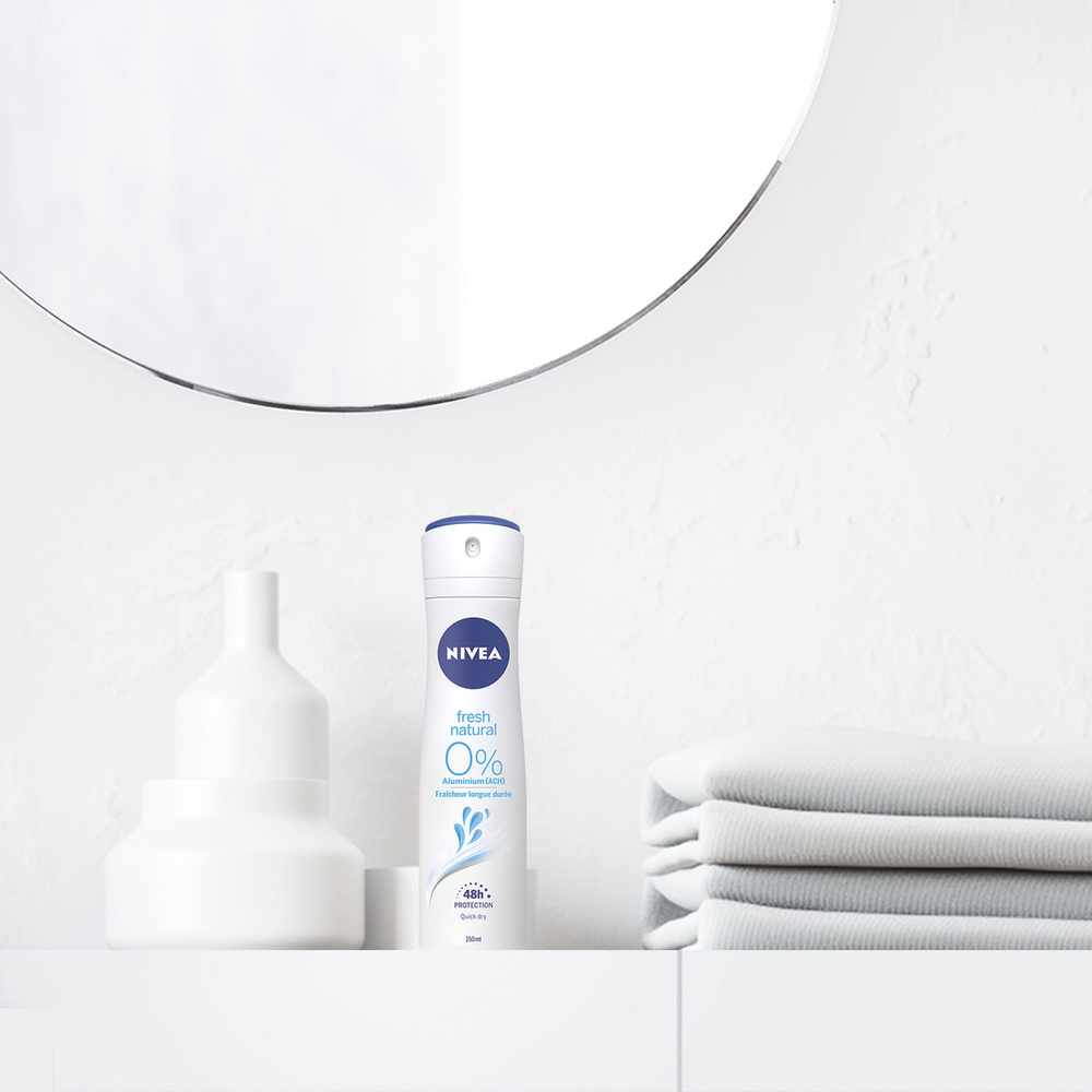 nivea FRESH NATURAL - Spray Protection LongueDurée Déodorant femme