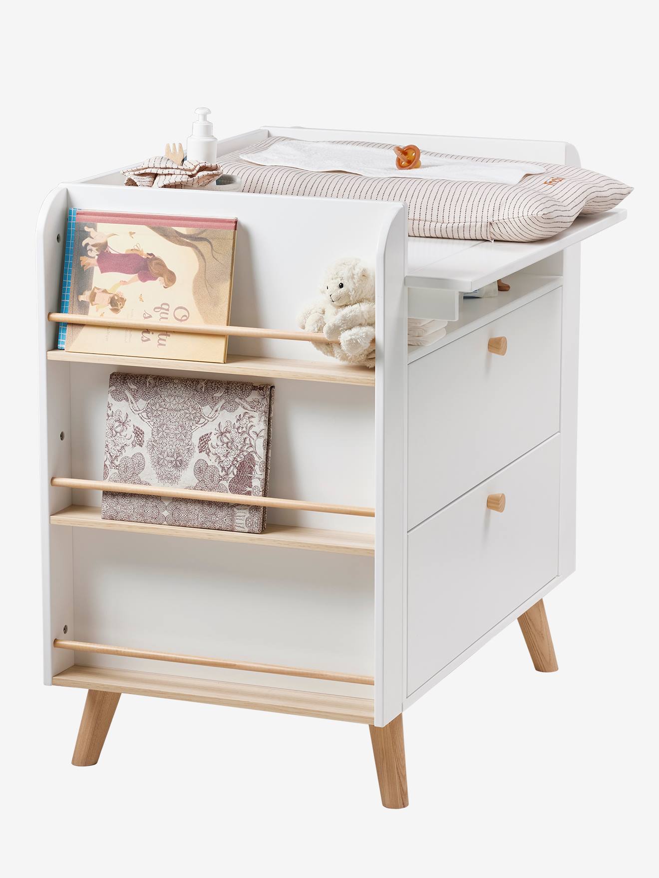 Vertbaudet Babyzimmer Wickelkommode KONFETTI - weiß