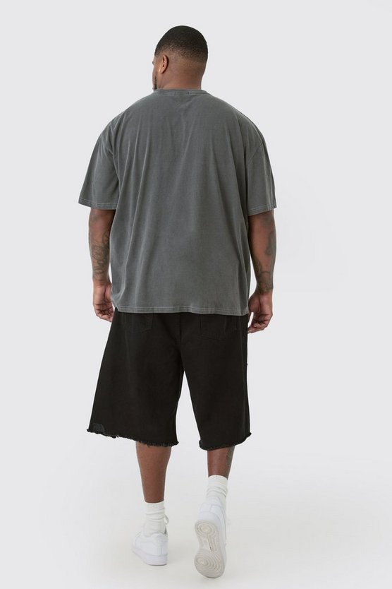 Plus Oversize T-Shirt mit Print