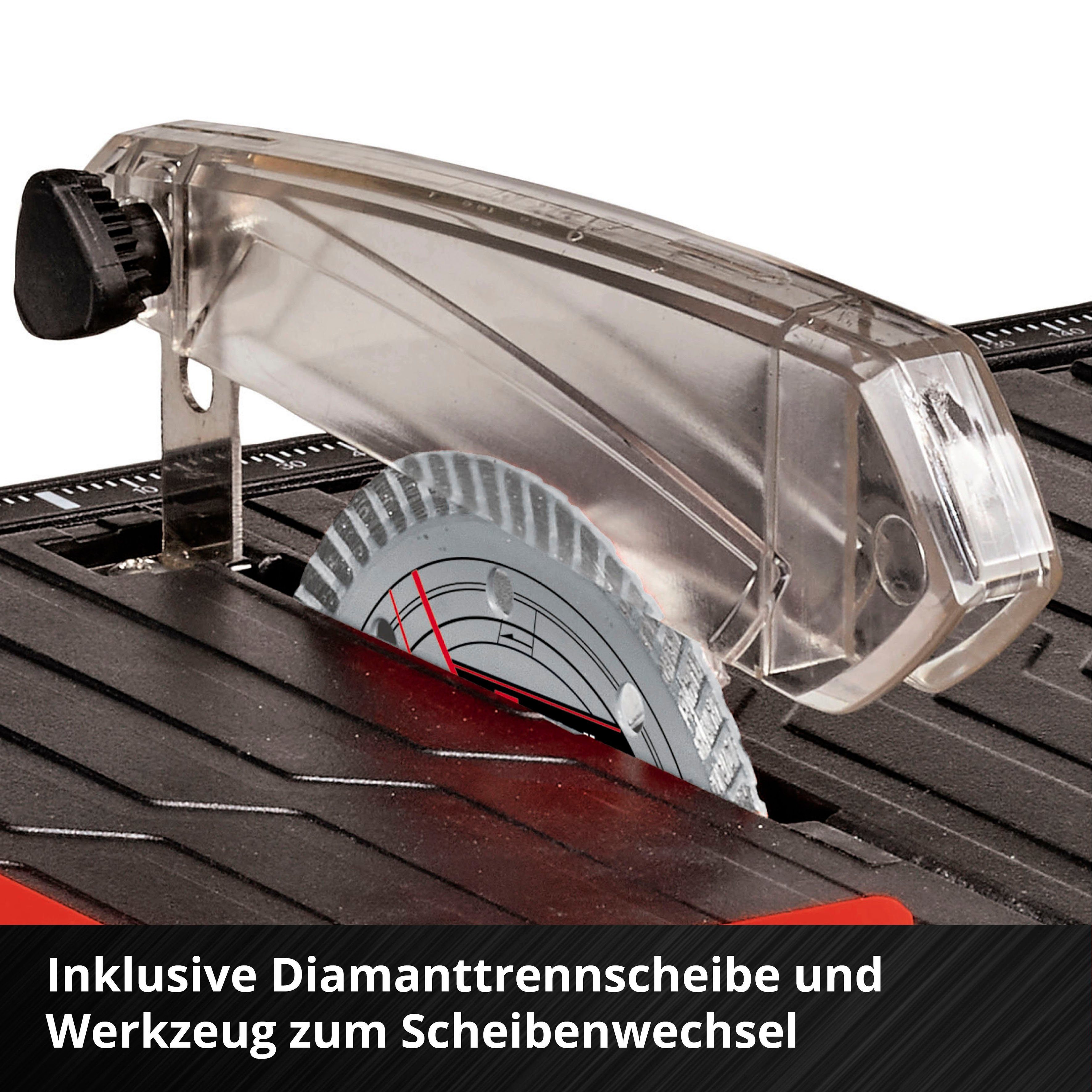 Einhell Fliesenschneidemaschine TE-TC 18/115 Li-Solo, Ø11.5 x Ø2.22, ohne Akku und Ladegerät, inkl. Diamanttrennscheibe