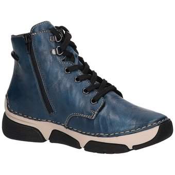 Rieker Schnürstiefelette in blau