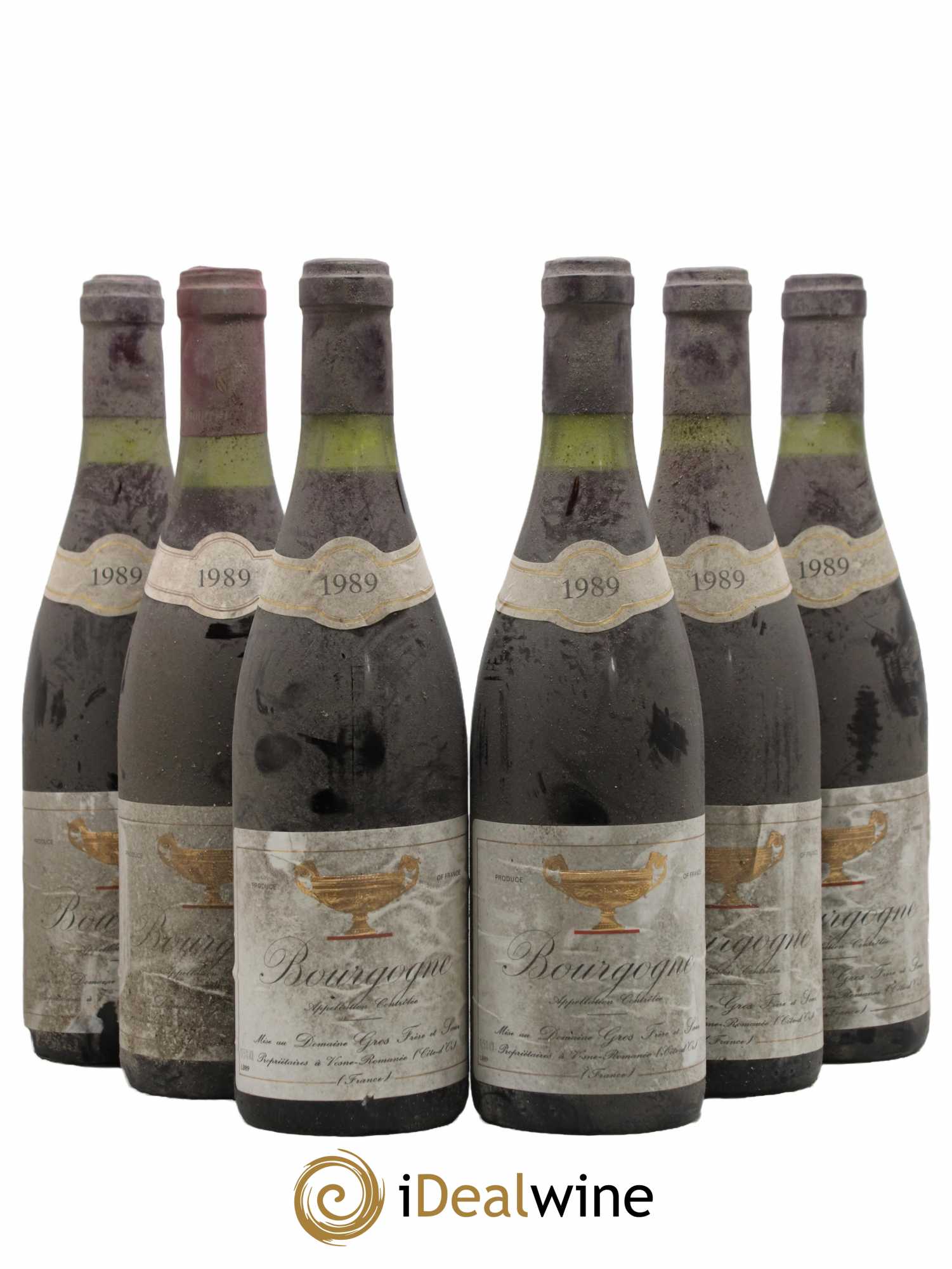 Bourgogne Gros Frère & Soeur  1989 - Lot de 6 Bouteilles