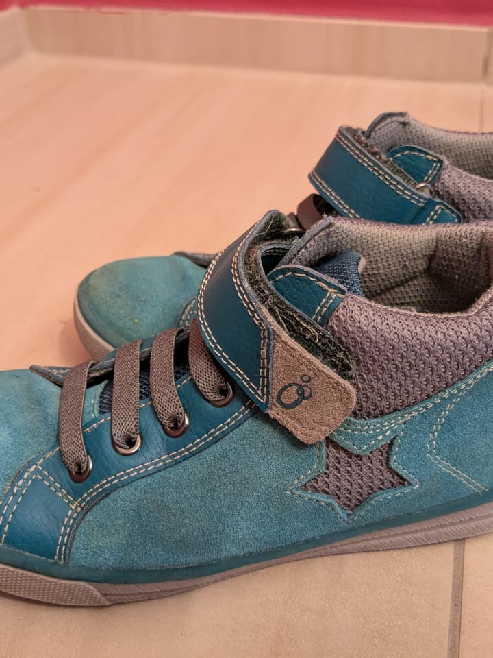 lamino Leder-Sneakers in Türkis günstig kaufen 32
