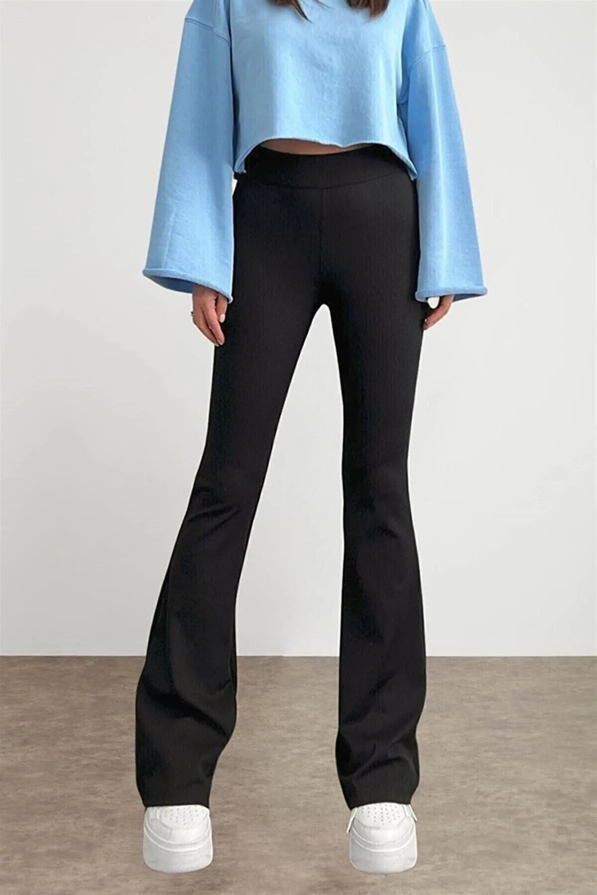 byhaziran butik  Leggings - Schwarz - Hoher Bund
