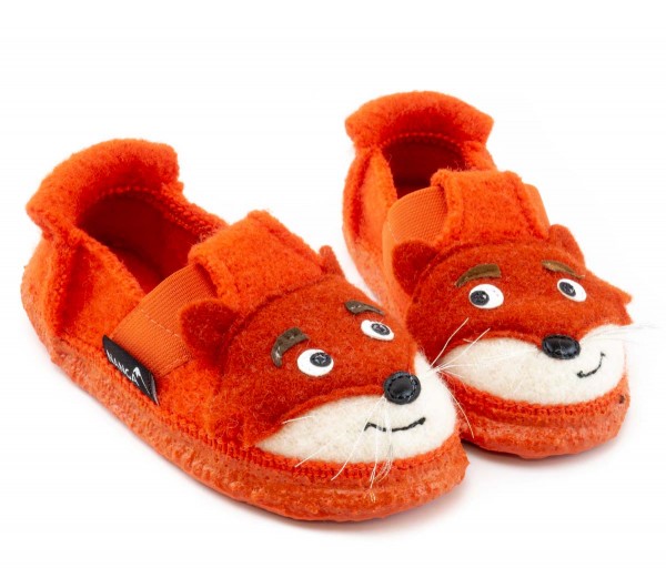 Nanga ~ Schurwoll Hausschuh ~ Fox (orange)
