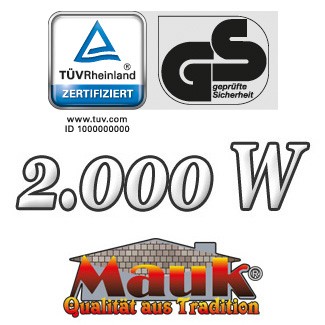 MAUK Terrassenstrahler / Infrarotstrahler 2.000 W