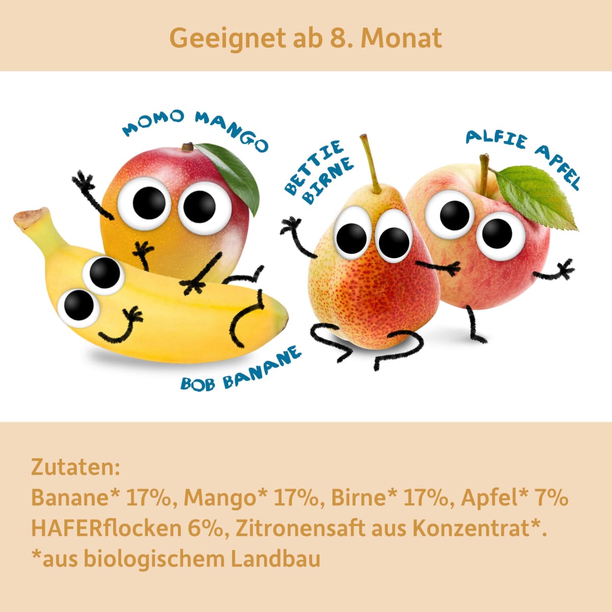 Frucht und Getreide Multifrucht Müsli ab dem 8. Monat, 190 g