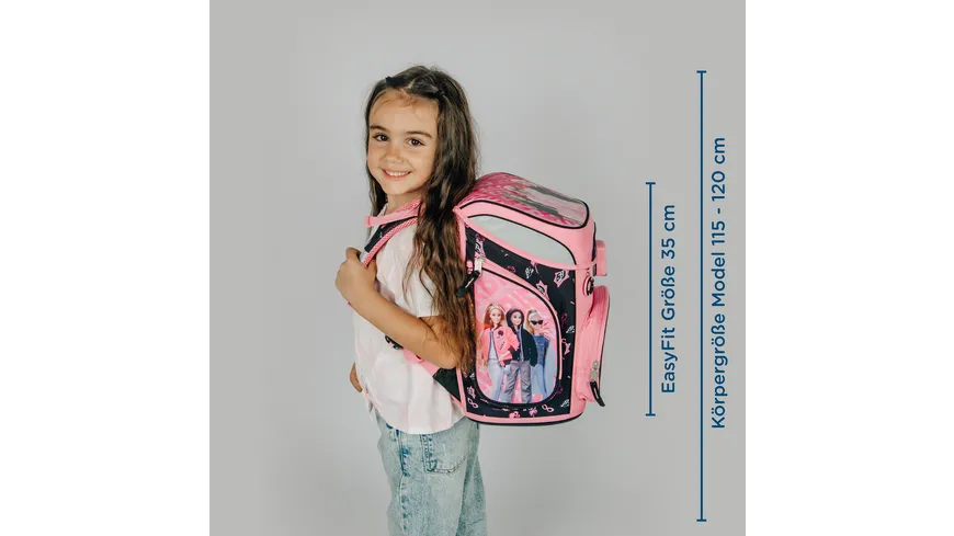 Scooli Barbie EasyFit Schulranzen-Set 5teilig