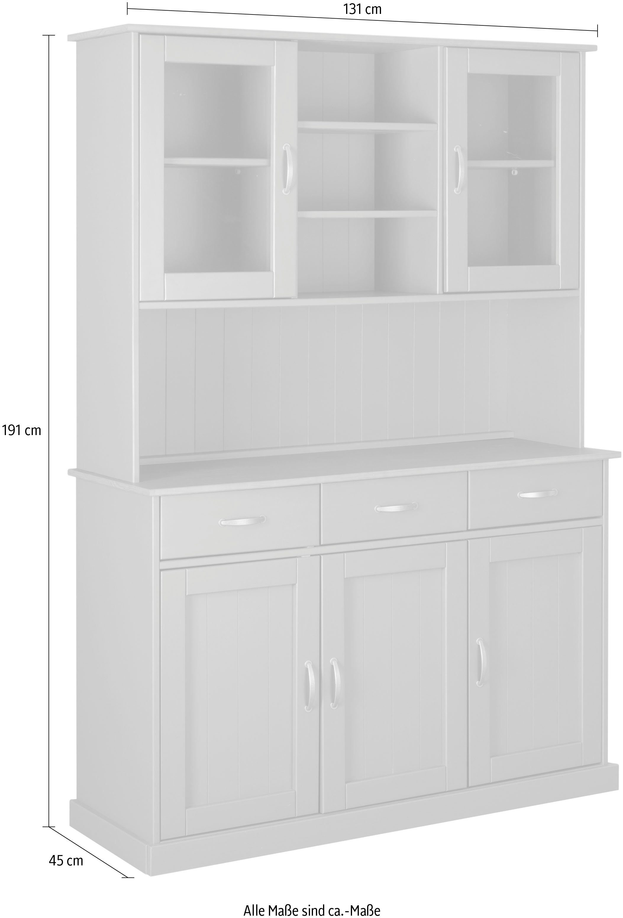 Home affaire Buffet Luzern im Landhausstil, Geschirrschrank, Küchenschrank