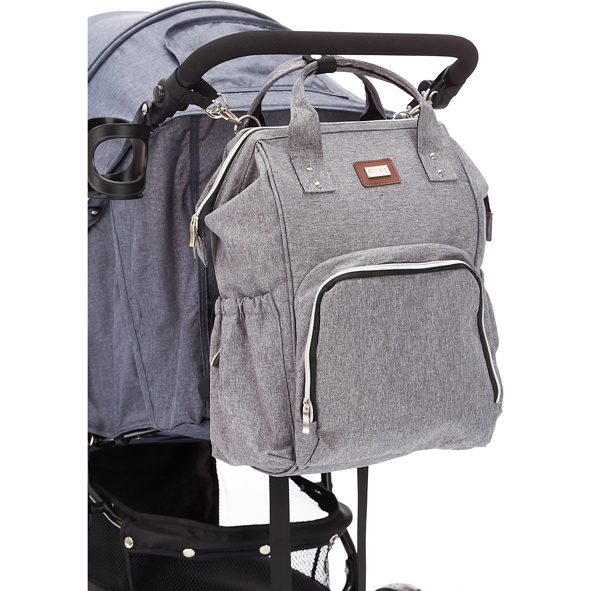Wickelrucksack, grau