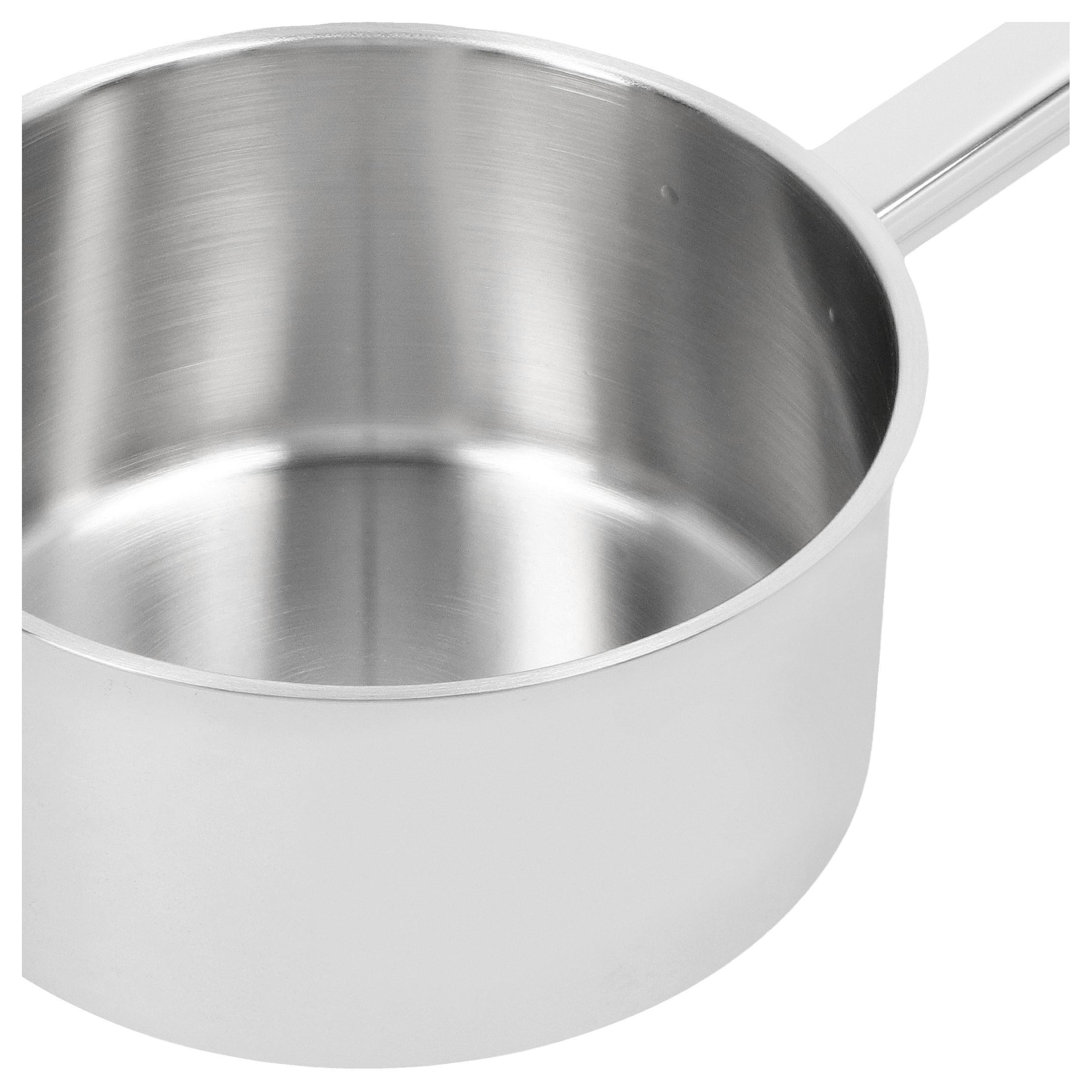Stieltopf ohne Deckel 16 cm, 18/10 Edelstahl, Silber