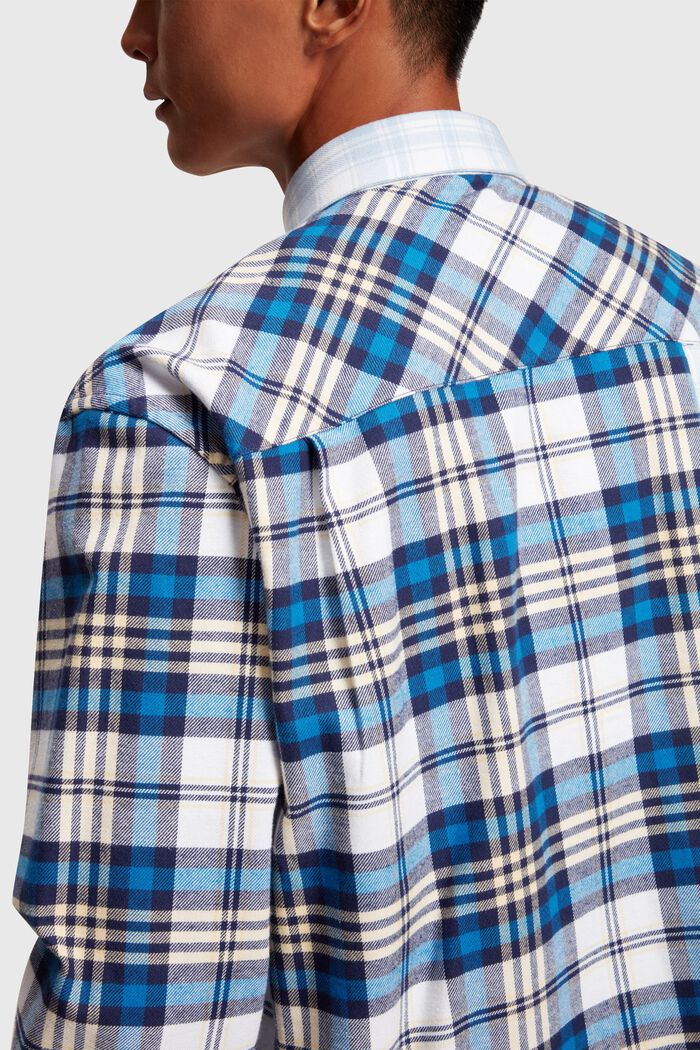 Flanellhemd mit Karo-Patchwork