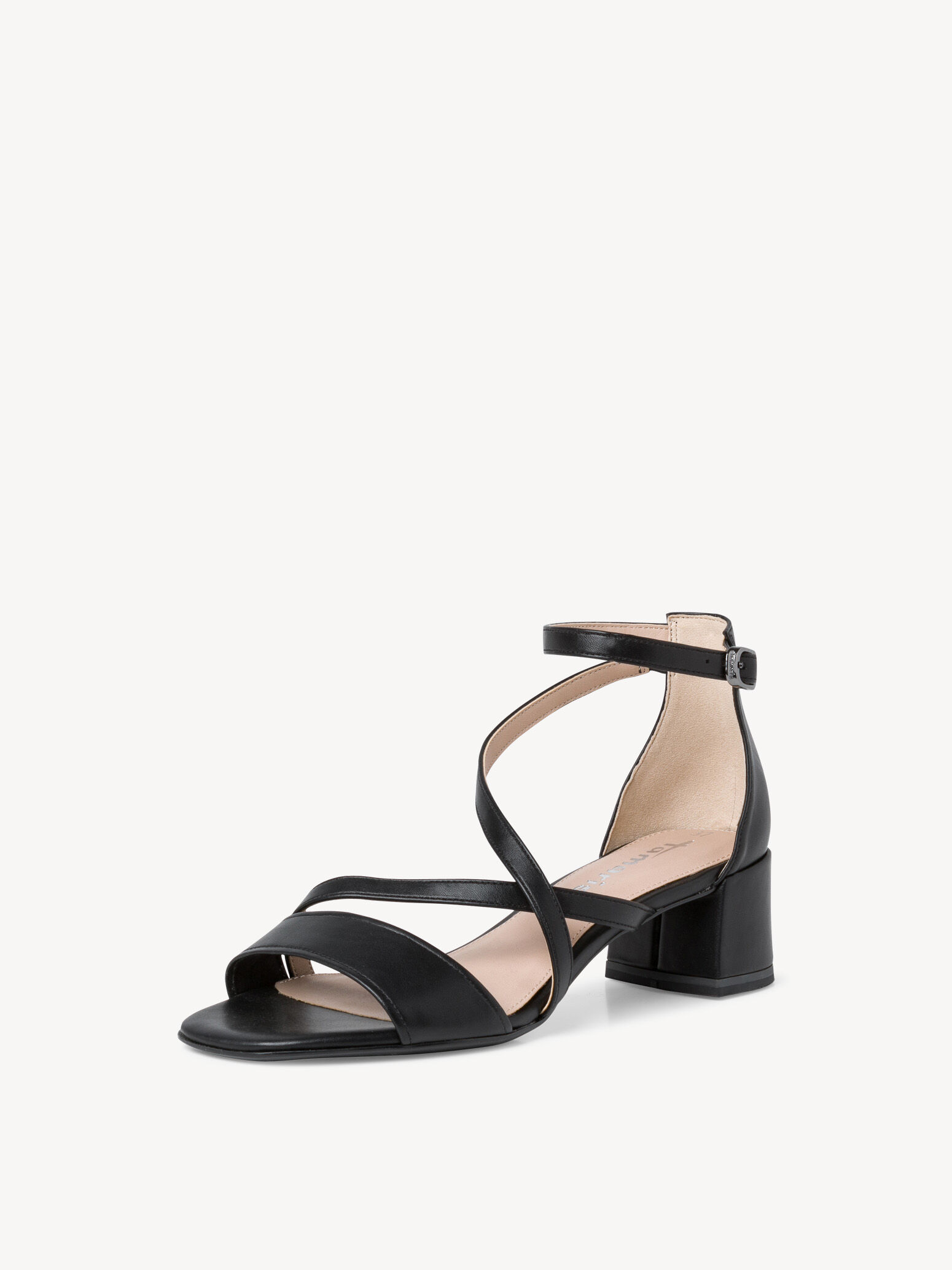 Sandale à talon - noir