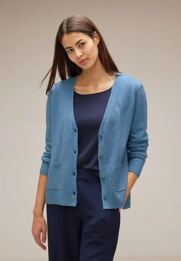 Street One Cardigan mit V-Ausschnitt