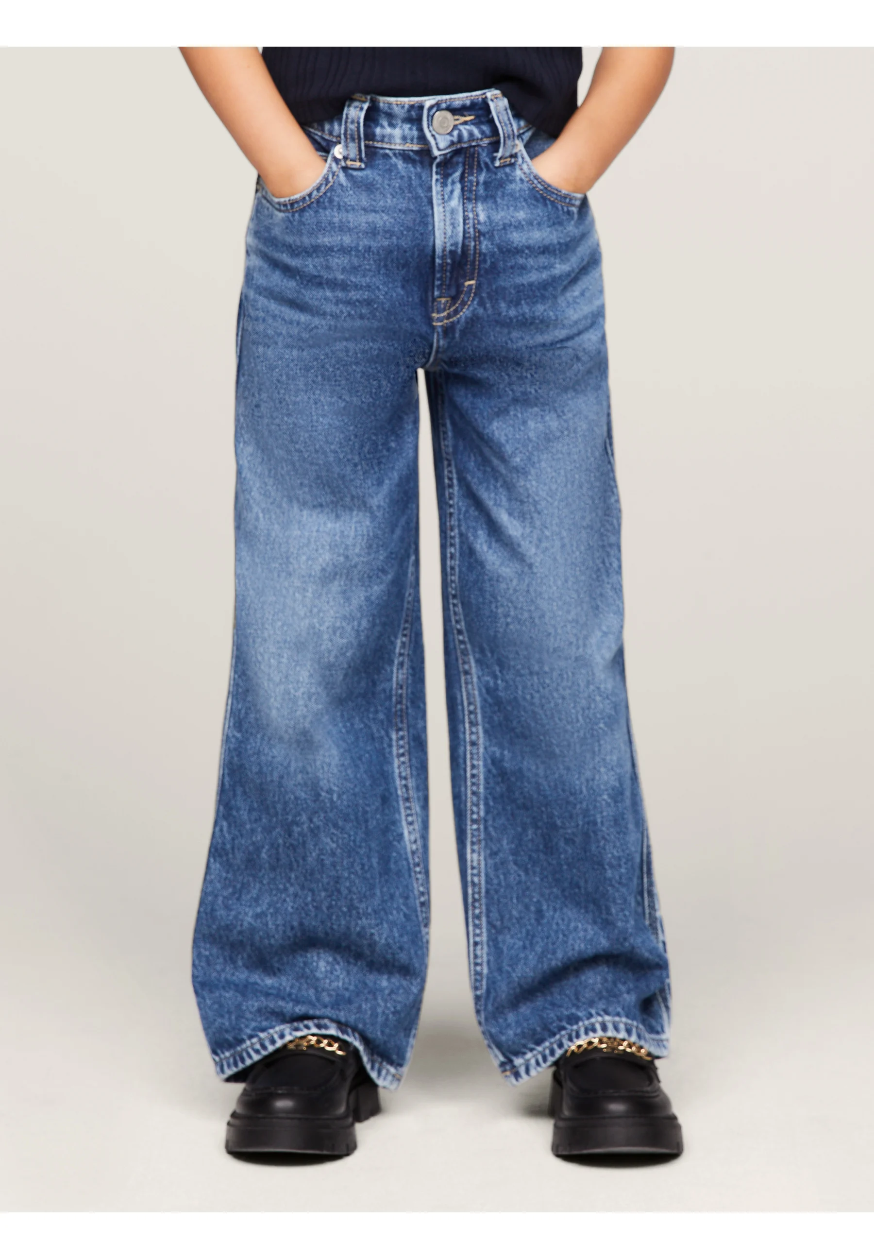 Tommy Hilfiger MABEL SALT & PEPPER - Pantalones
