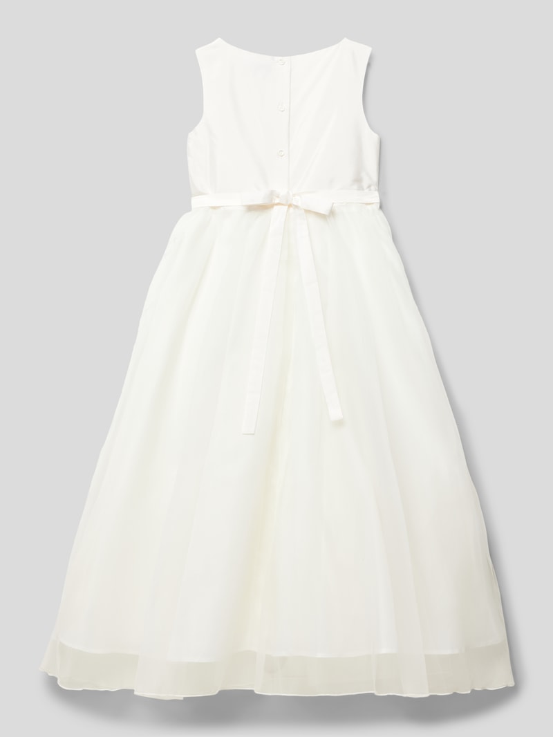 Kommunionskleid mit Taillenband in offwhite