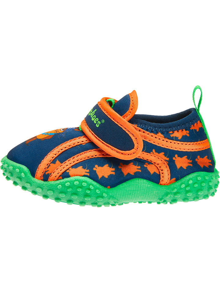 Playshoes Badeschuhe in Blau/ Orange günstig kaufen