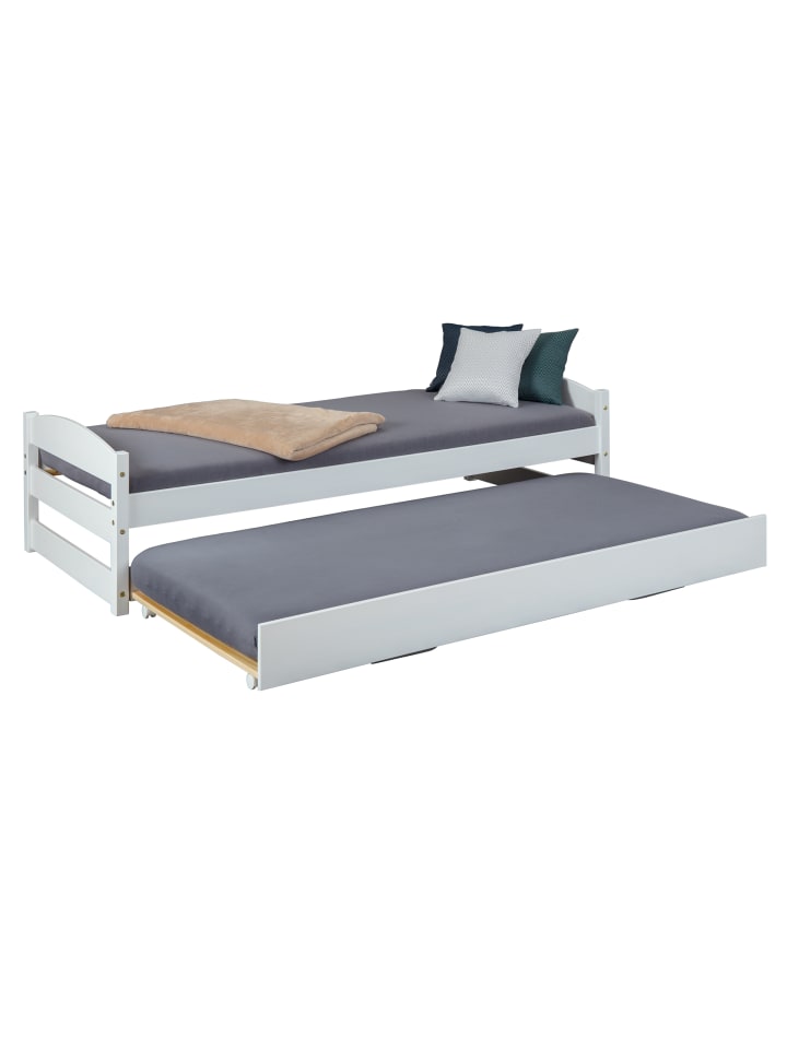 ebuy24 Bett Vicki Weiß 209 x 97 cm günstig kaufen onesize