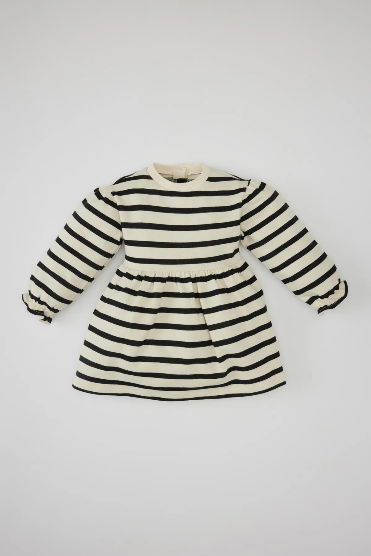 DeFacto  Gestreiftes Langarmkleid für Babys, Mädchen B7567a524sp