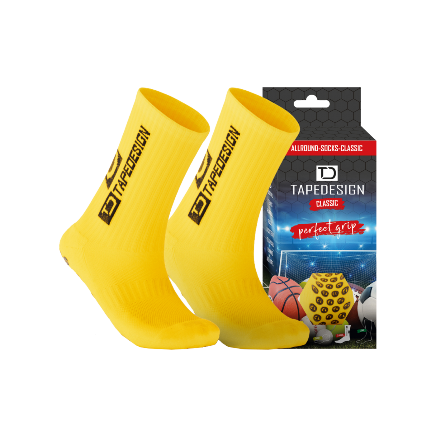 Tapedesign Socks Socken Gelb F003