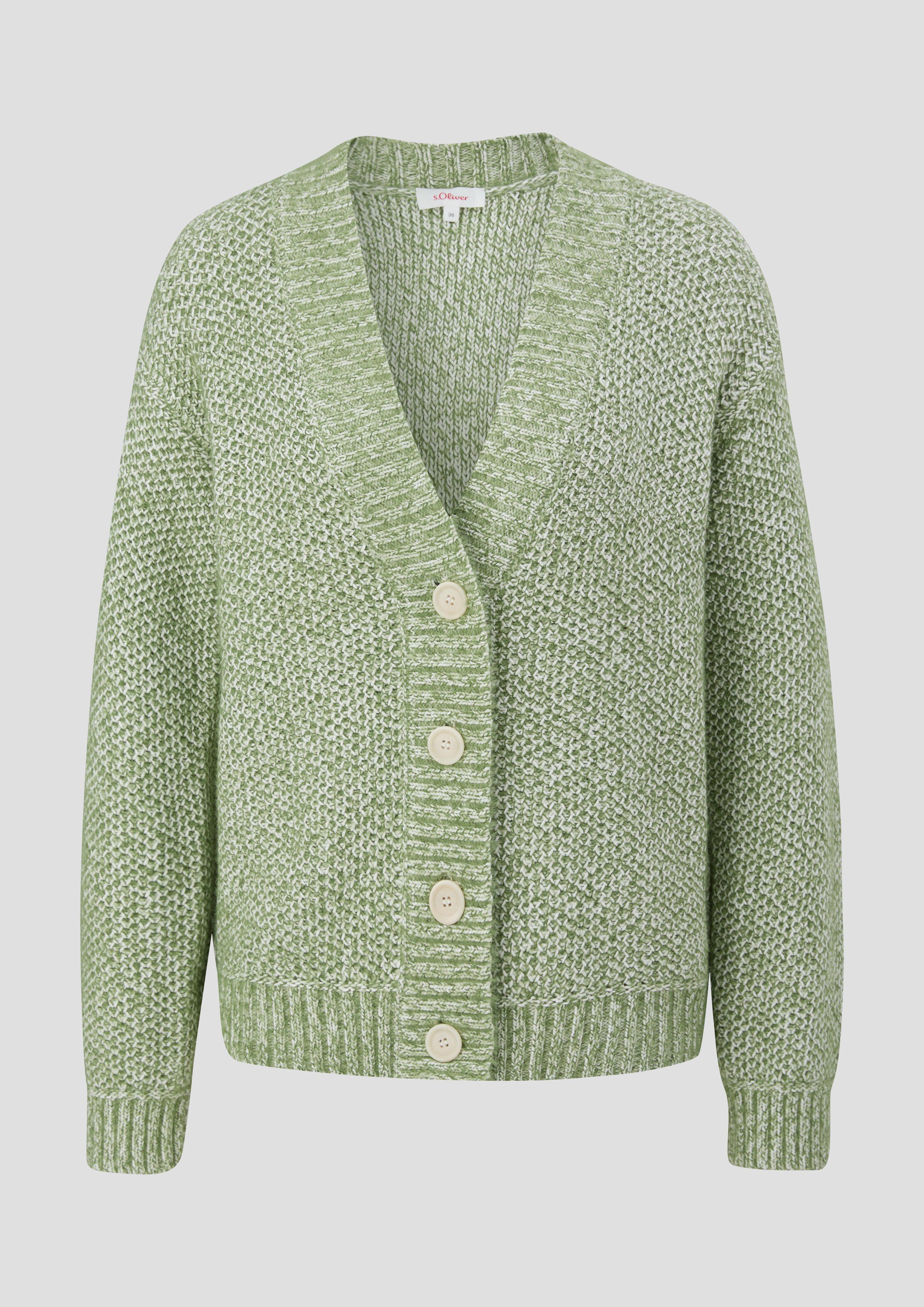 Strickjacke aus Baumwollmix  2135248-7834