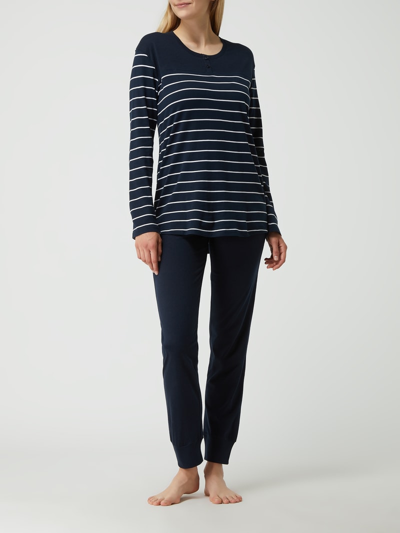 Slip mit Spitzeneinsatz Modell 'INVISIBLE LACE' in jeans