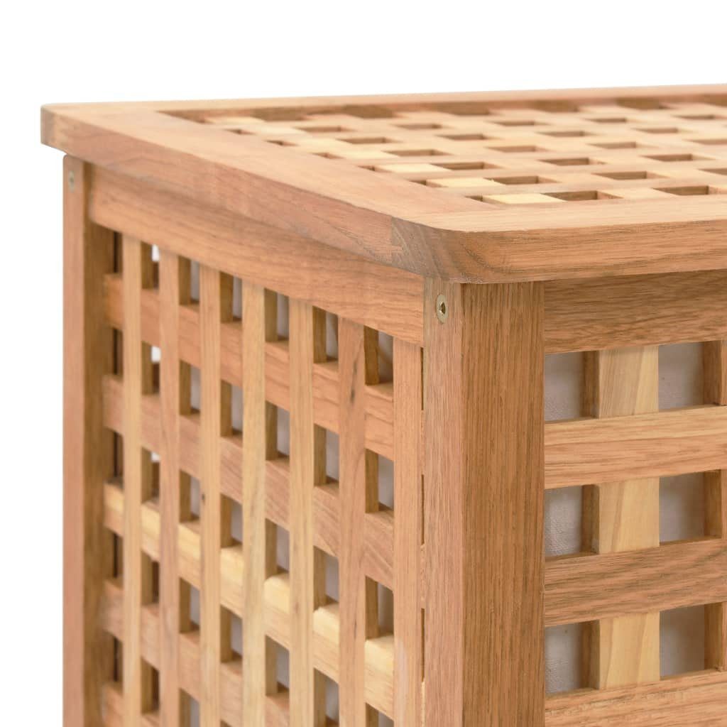 vidaXL Wäschekorb Wäschetruhe 77,5×37,5×46,5 cm Walnuss Massivholz (1 St)