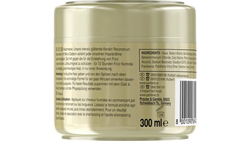 Pantene PRO-V Glatt & Seidig Intensiv-Maske 300 ml