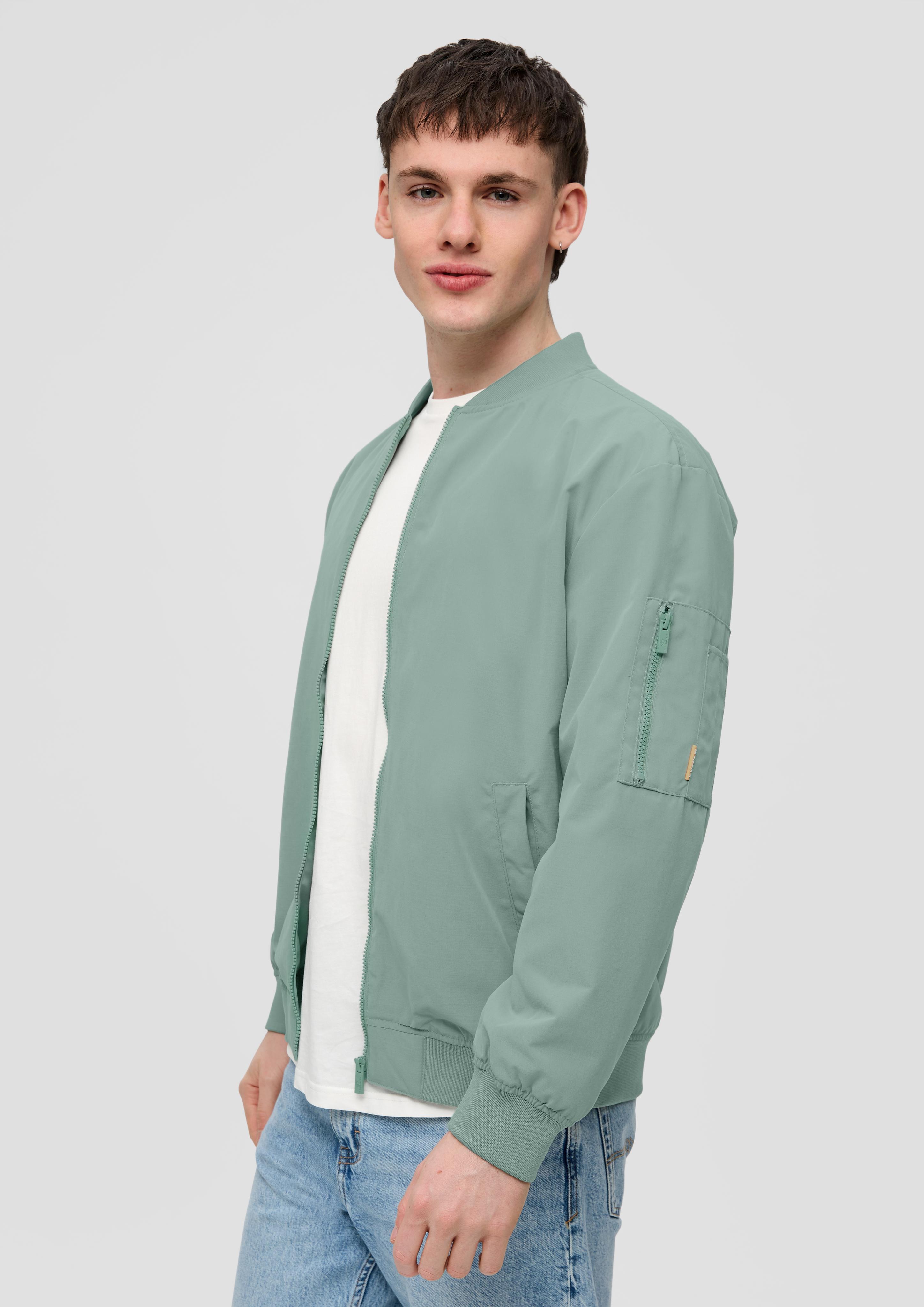 Blouson-Jacke mit Ärmel-Zipper  2141629-7238