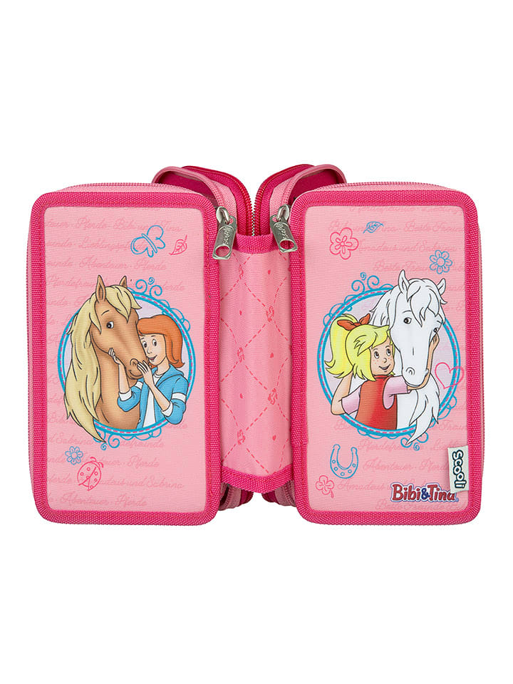 Bibi und Tina Gefülltes Federmäppchen in Rosa - (B)20 x (H)13 x (T)7,5 cm günstig kaufen onesize