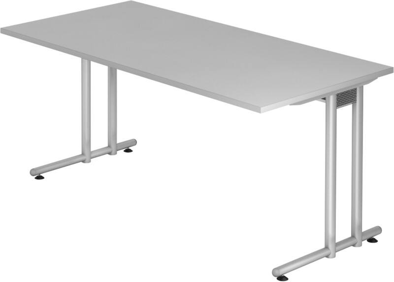 Hammerbacher Schreibtisch Matrix Lichtgrau 1.600 x 800 x 720 mm