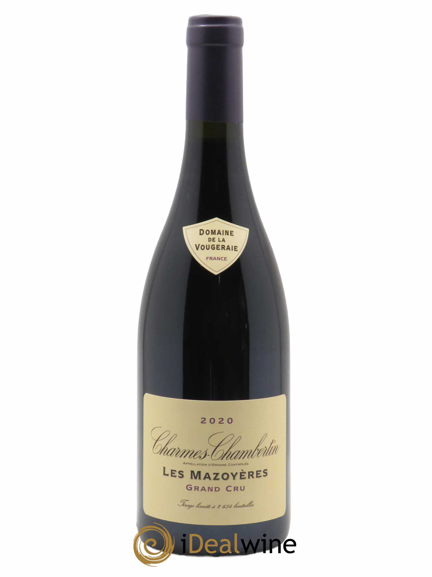 Charmes-Chambertin Grand Cru Les Mazoyères La Vougeraie  2020 - Lot de 1 Bouteille
